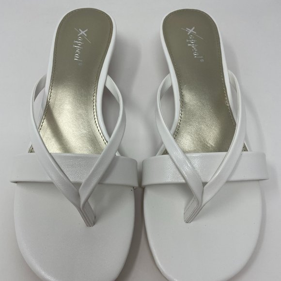 XAPPEAL Women's Avita - Low Heel Slip On Sandal White - Picture 2 of 8